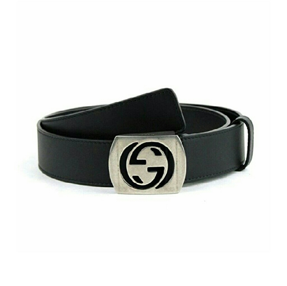 Black interlocking G Gucci Belt